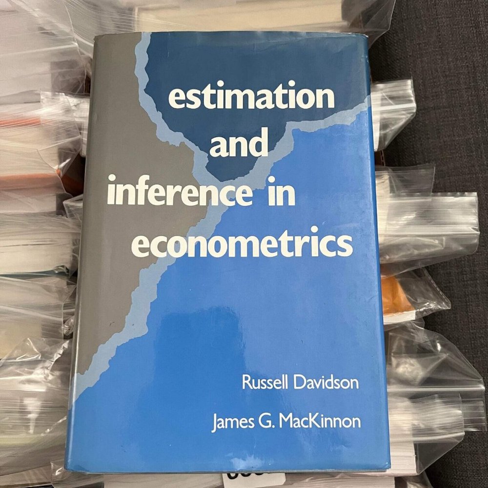 Estimation and Inference in Econometrics by James G.‎ MacKinnon Hardcover